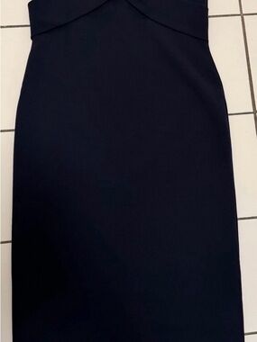 Love By Design Navy Pencil Skirt - Sleek Tailored Silhouette